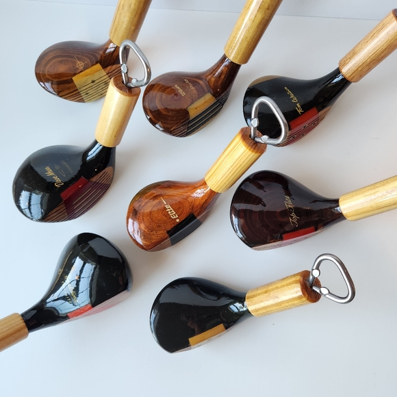 Golf BOTTLE openers Made With Real VINTAGE Wooden Golf Clubs ⛳️ - Picture 3 of 10